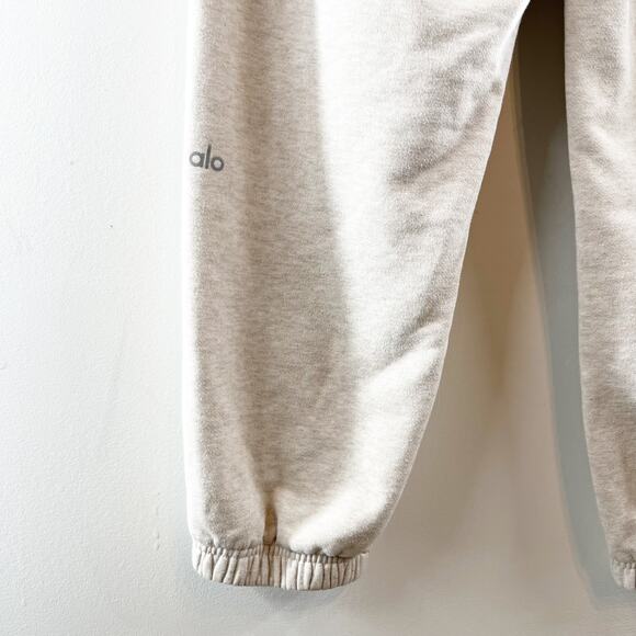 Alo Yoga High Rise Jogger Sweatpants Tan Beige Large - Picture 7 of 10